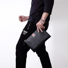 Men's Leather Anti-Theft Casual Clutch with Coin Purse and Card Slots