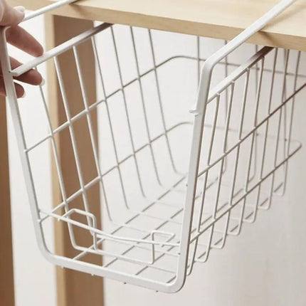 Closet Hanging Storage Basket For Closet Organization Black | Syndmart