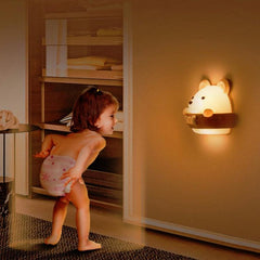 Cute Bear Remote-Controlled Night Light with Eye Protection and Adjustable Brightness