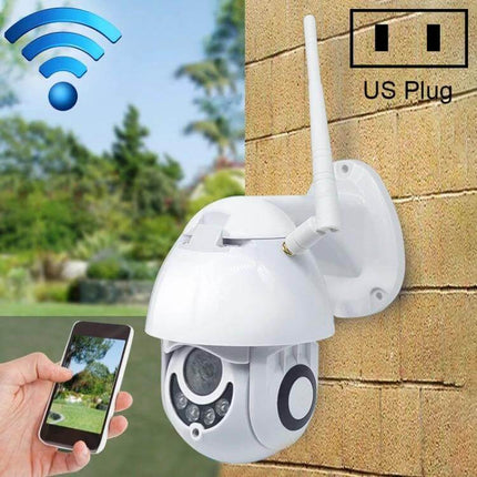WiFi Smart Dome Camera for Secure Home Monitoring mounted outdoors showing live mobile app view and clear 1080P footage