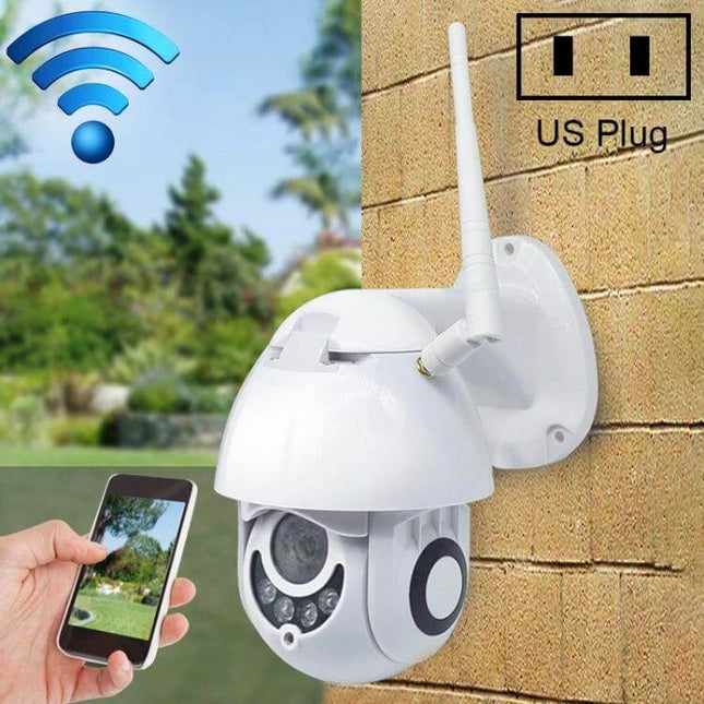WiFi Smart Dome Camera for Secure Home Monitoring mounted outdoors showing live mobile app view and clear 1080P footage