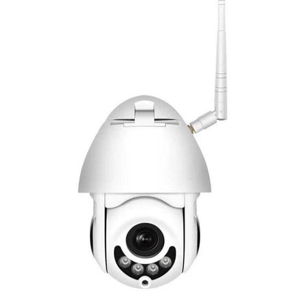 WiFi Smart Dome Camera for Secure Home Monitoring - white wireless dome camera with 1080P lens and night LEDs for remote home surveillance