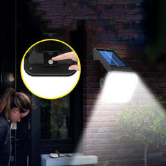 Lámpara solar de pared para exteriores, impermeable, con detección de movimiento humano, para jardín, farola