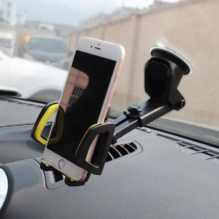 Car Phone Holder With Suction Cup Mount For Dashboard