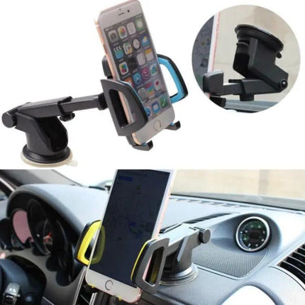 Car Phone Holder With Suction Cup Mount For Dashboard