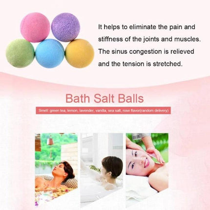Set of Colorful Bath Bombs for Everyday Home Relaxation - hand-crafted fizzing bath bombs for a soothing, skin-softening soak