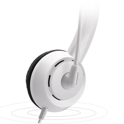 DANYIN Kids Headset With Microphone For Online Learning lightweight white kids headset for clear speech