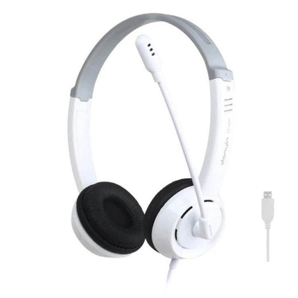 DANYIN Kids Headset With Microphone For Online Learning lightweight USB headset with boom mic for clear virtual classroom audio