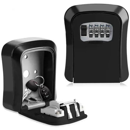 Yellow Wall-Mounted Password Key Box for Secure Storage