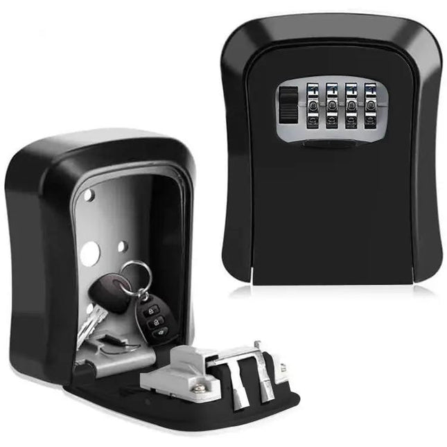 Yellow Wall-Mounted Password Key Box for Secure Storage