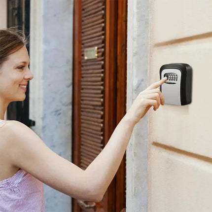 Yellow Wall-Mounted Password Key Box for Secure Storage