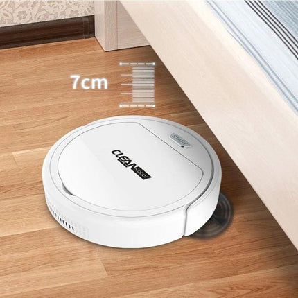 Automatic Home Sweeping and Mopping Robot for Daily Cleaning low-profile 7cm white robot vacuum mops under bed for hard floor maintenance