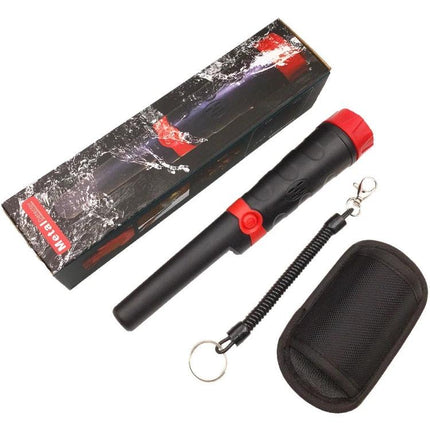 Waterproof High Sensitivity Metal Detector for Outdoor Treasure Hunting - handheld pinpointer with case and lanyard