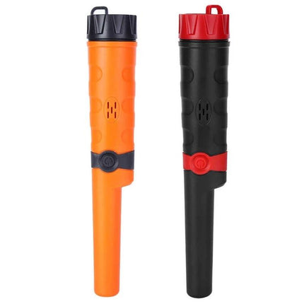 Waterproof High Sensitivity Metal Detector for Outdoor Treasure Hunting - orange and black handheld pinpointer detectors