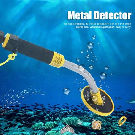 Waterproof Induction Pinpointer for Underwater Metal Detection handheld ABS pinpointer with yellow coil, waterproof to 100ft for diving and salvage searches