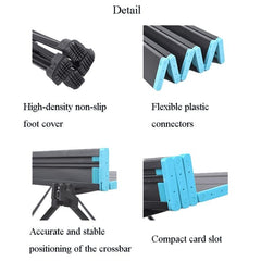 Portable Folding Aluminum Alloy Table for Camping, Picnics, and Barbecues - Lightweight and Easy to Store