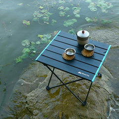 Portable Folding Aluminum Alloy Table for Camping, Picnics, and Barbecues - Lightweight and Easy to Store