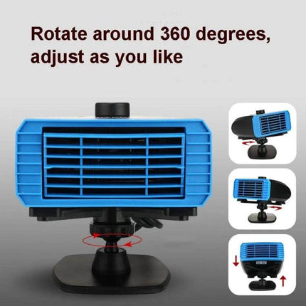 Multifunctional Car Heater 360 Degree Rotation For Car Use - compact 360° rotating car heater for defogging, defrosting and directed cabin warmth