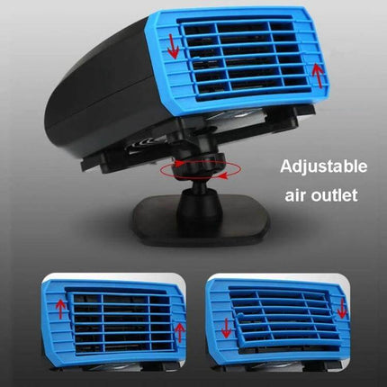 Multifunctional Car Heater 360 Degree Rotation For Car Use compact adjustable air outlet for defogging defrosting and cabin warmth