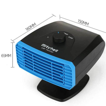 Multifunctional Car Heater 360 Degree Rotation For Car Use compact ABS PTC in-car heater for defogging defrosting and cabin warmth