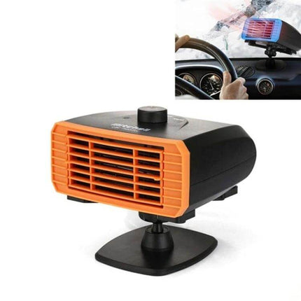 Multifunctional Car Heater 360 Degree Rotation For Car Use - compact PTC heater on adjustable mount for defogging and defrosting inside vehicle
