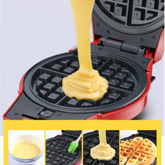 Versatile 3-in-1 Electric Breakfast Maker: Donut, Waffle & Pizza Pan with EU Plug