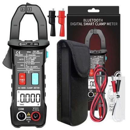 BSIDE Bluetooth-Enabled AC Clamp Meter for Electrical Testing handheld clamp meter with carrying case and test leads