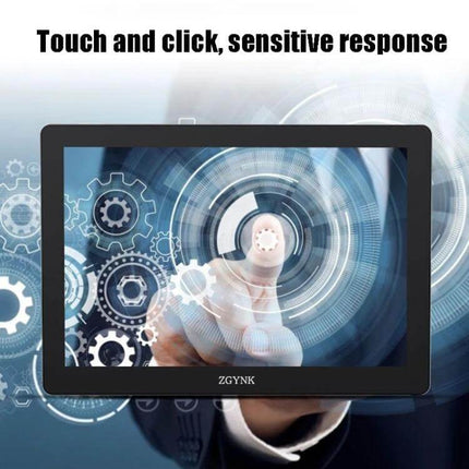 ZGYNK Industrial Embedded Display Screen for Monitoring Systems showing 15.6" IPS touch panel in industrial control environment