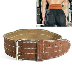 EADEN Cowhide Adjustable Waist Support Belt for Weightlifting and Squats