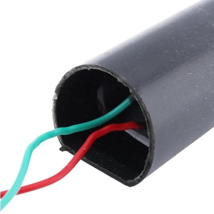 High Voltage Boost Generator for DIY Electronics Projects black cylindrical housing with red and green wires visible