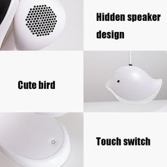 Bluetooth Bird Lamp with Music and Night Light for Bedroom and Desk