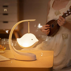 Bluetooth Bird Lamp with Music and Night Light for Bedroom and Desk