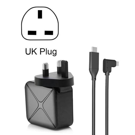 Adapter for Seamless Home Device Integration in Daily Life USB-C UK plug adapter with right-angle cable for TV, Switch and phone casting