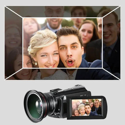Ordro Compact 4K Camcorder With Microphone For Everyday Vlogging