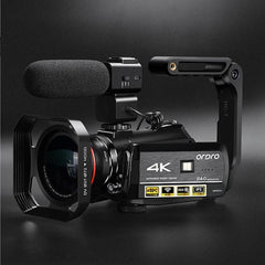 ORDRO AC3 4K Ultra HD 13MP WiFi Night Vision Camcorder with 3.1" IPS Touch Screen Standard + Microphone +Handheld Stand