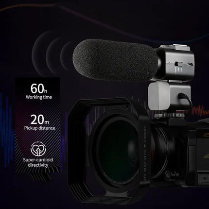 ORDRO 4K Handheld Camcorder With Night Vision And WiFi