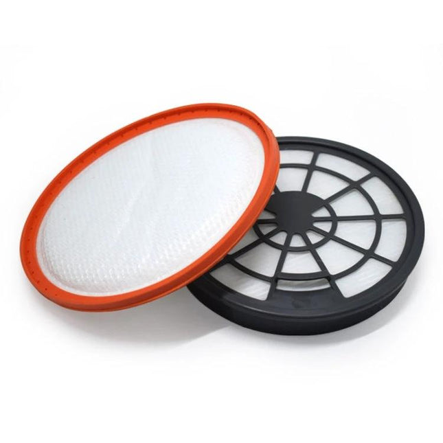 VAX HEPA Filter Assembly for Type 95 Vacuum Cleaners - replacement round HEPA filter set with orange seal for pet and dust homes