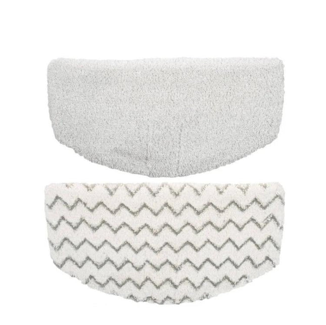 Replacement Cloth Covers for Bissell Steam Mop Cleaning - set of two gray microfiber pads compatible with 1940 and 1440 series for hard floors