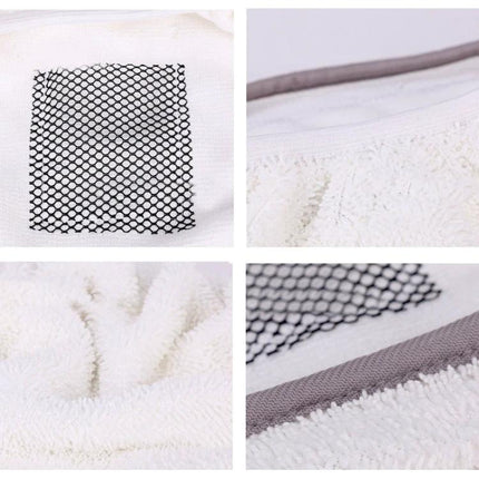 Replacement Cloth Covers for Bissell Steam Mop Cleaning white microfiber replacement pad with mesh scrubbing insert for 1940 1440 series