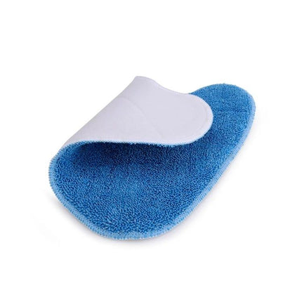 Triangle Twisted Pigtail Mop Replacement Pads for VAX S85-CM Set of 4 - blue twisted braid cloth replacement pad shown