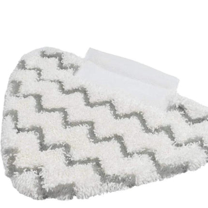 Microfiber Triangle Mop Cloth Covers for Shark Steam Mops, 2 Pack - white gray zigzag microfiber replacement cover