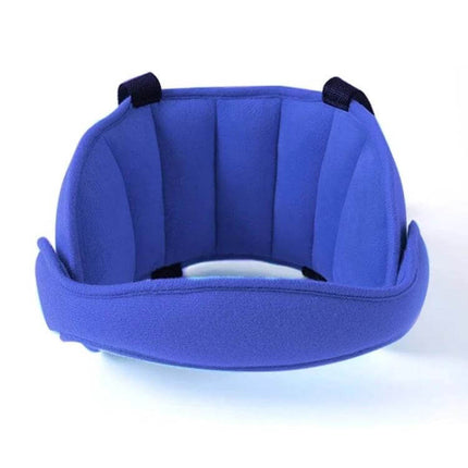Adjustable Child Car Seat Head Support Pillow For Travel Neck Comfort - blue ring-shaped adjustable travel neck pillow for kids and adults
