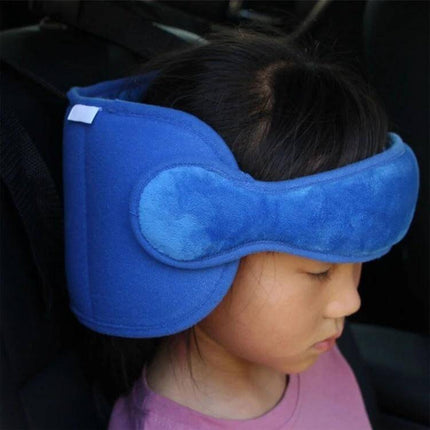 Adjustable Child Car Seat Head Support Pillow For Travel Neck Comfort - blue ring-shaped travel neck pillow stabilizer for kids in car seat