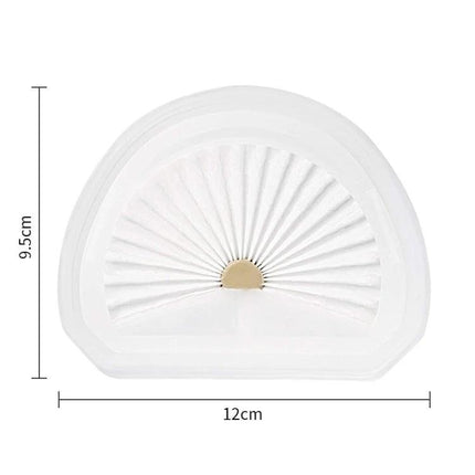 Black & Decker Vacuum Cleaner Replacement Filters, 4 Pack - white semicircular pleated HEPA-style filter 12cm x 9.5cm for home vacuum maintenance