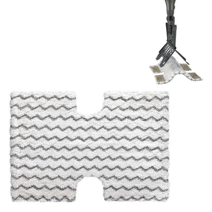 Microfiber Cloth Cover for Steam Mop Floor Cleaning - gray zigzag washable pad for tiles hardwood laminate