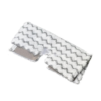Microfiber Cloth Cover for Steam Mop Floor Cleaning - durable white zigzag microfiber pad for tiles hardwood laminate