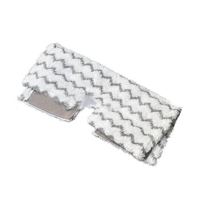Microfiber Cloth Cover for Steam Mop Floor Cleaning - durable white zigzag microfiber pad for tiles hardwood laminate