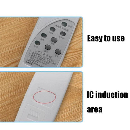 Zonsin Portable ID Card Reader for Daily Access and Attendance showing device front buttons and IC induction area, easy-to-use portable card scanner
