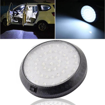 Camper Roof Light With On Off Switch For Vans, Motor Homes And Boats - 12V 46-LED bright ceiling lamp for campers, caravans and boats