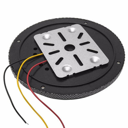 Camper Roof Light With On Off Switch For Vans, Motor Homes And Boats - 12V 46 LED round ceiling lamp with wires and mounting plate